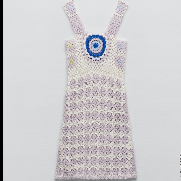 Zara Dresses Zara Crochet Knit Mini Dress Limited Edition Poshmark